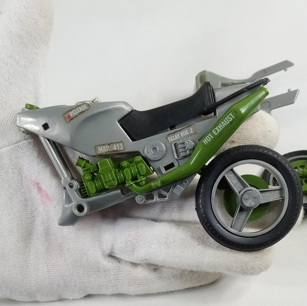 1985 Hasbro GI Joe Silver Mirage Motorcycle With Original Blueprint - Picture 5 of 14
